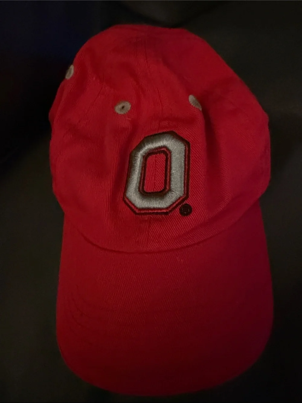 Ohio state buckeyes Red Kids Baseball Cap with Embroidered 'O'